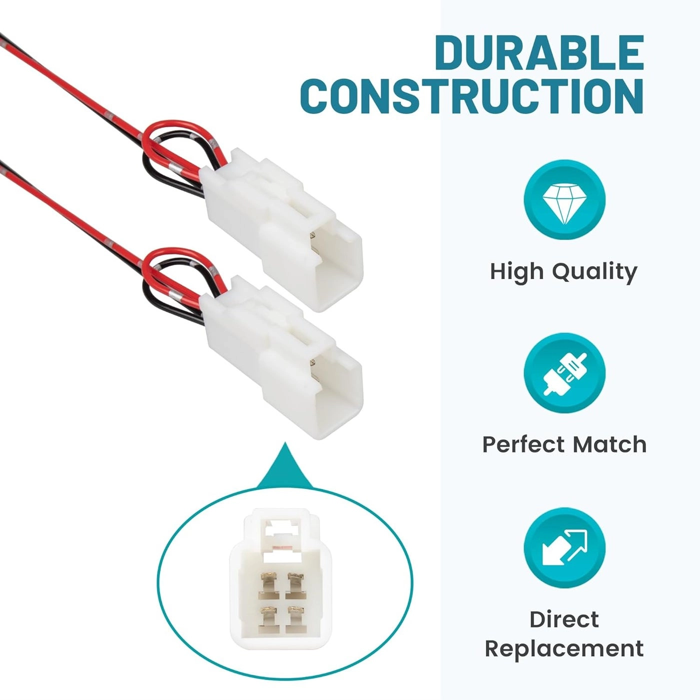 Front Speaker Wiring Harness Adapter - Toyota 4Runner Tacoma Tundra Sequoia