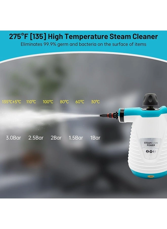 Handheld Pressurized Steam Cleaner - 900-1050W 220°F-230°F