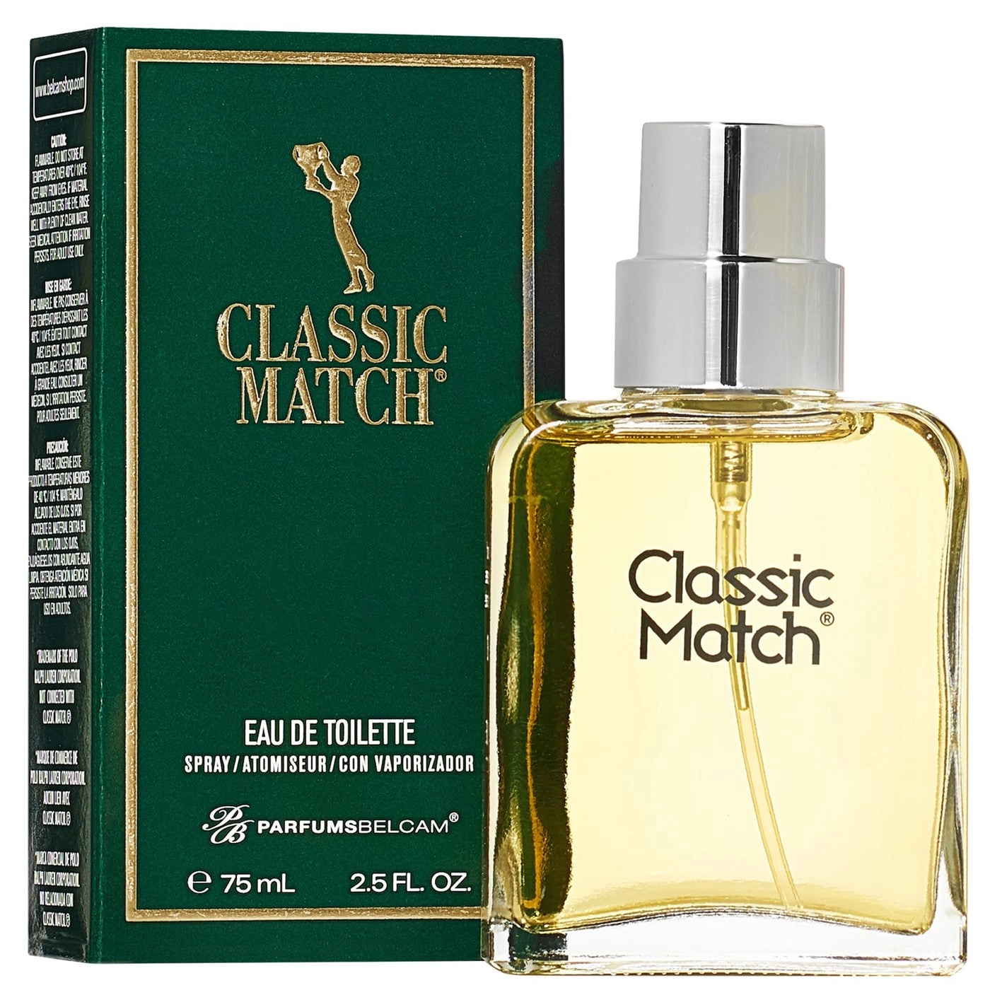 PB ParfumsBelcam Classic Match Green - Eau de Toilette 2.5 Fl Oz