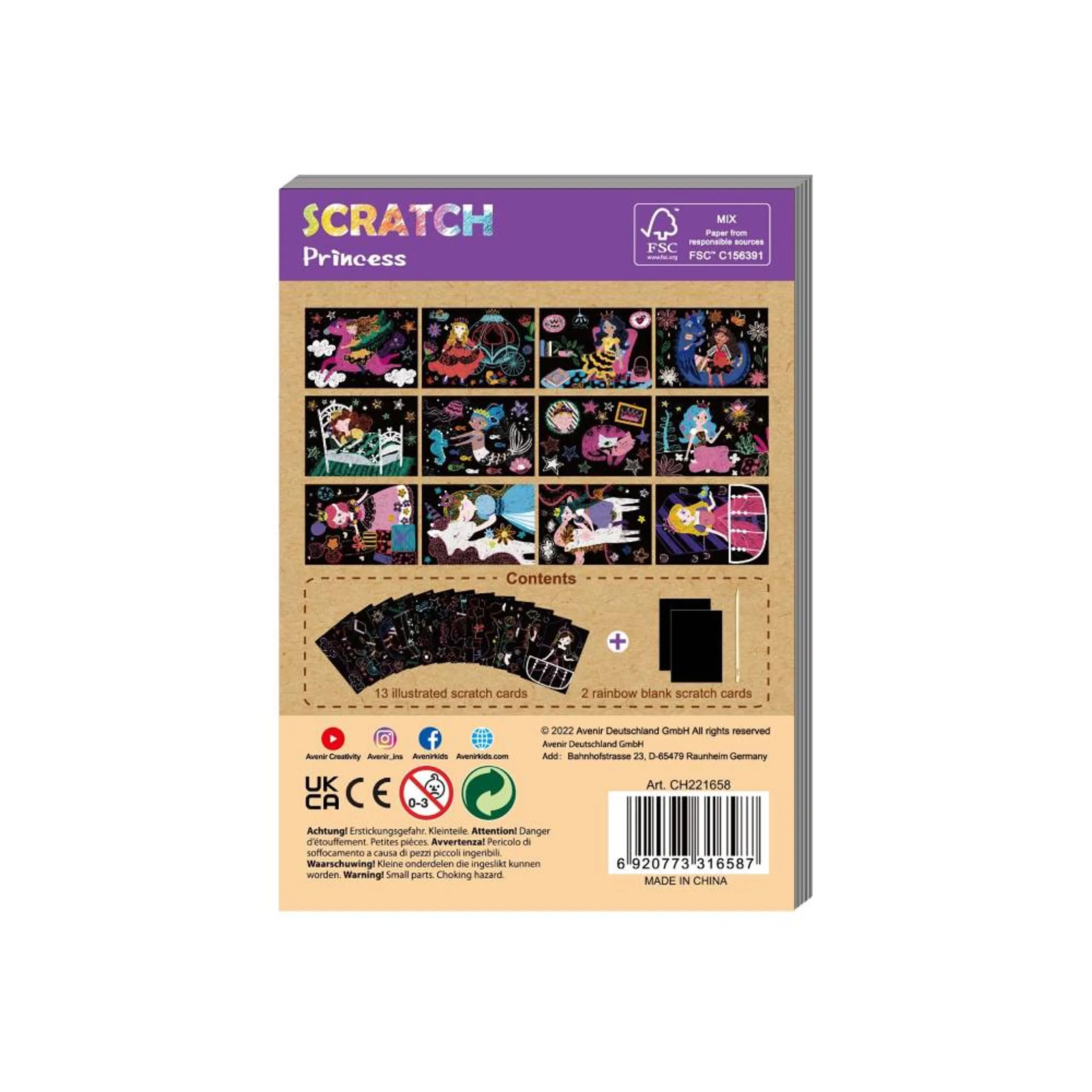 Mini Scratch Book - 3+ years 15 pcs