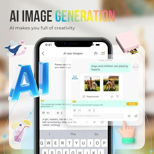 PP01 - Instant Smartphone Photo Printer Portable Bluetooth