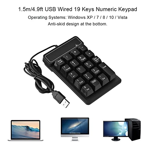 3diyfbusn1 - USB Wired Black Numeric Keypad