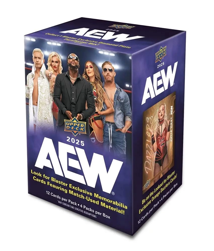 Upper Deck AEW Blaster Box - 12 Cards per Pack 4 Packs per Box