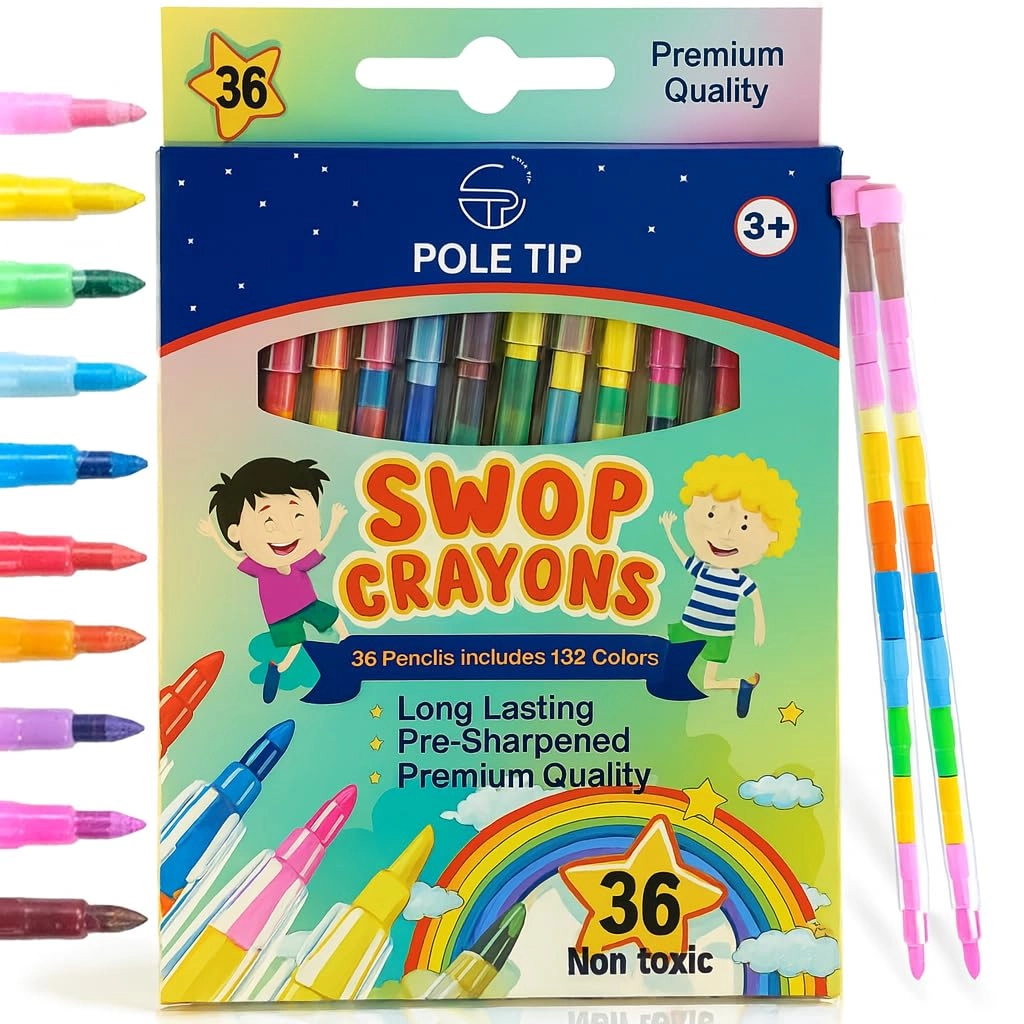 Swop Point Crayons - 36