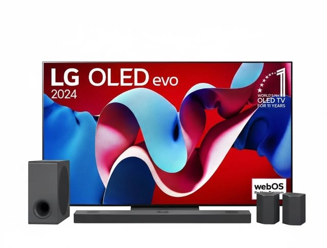 LG OLED evo C4 + S95QR - 83 Inches