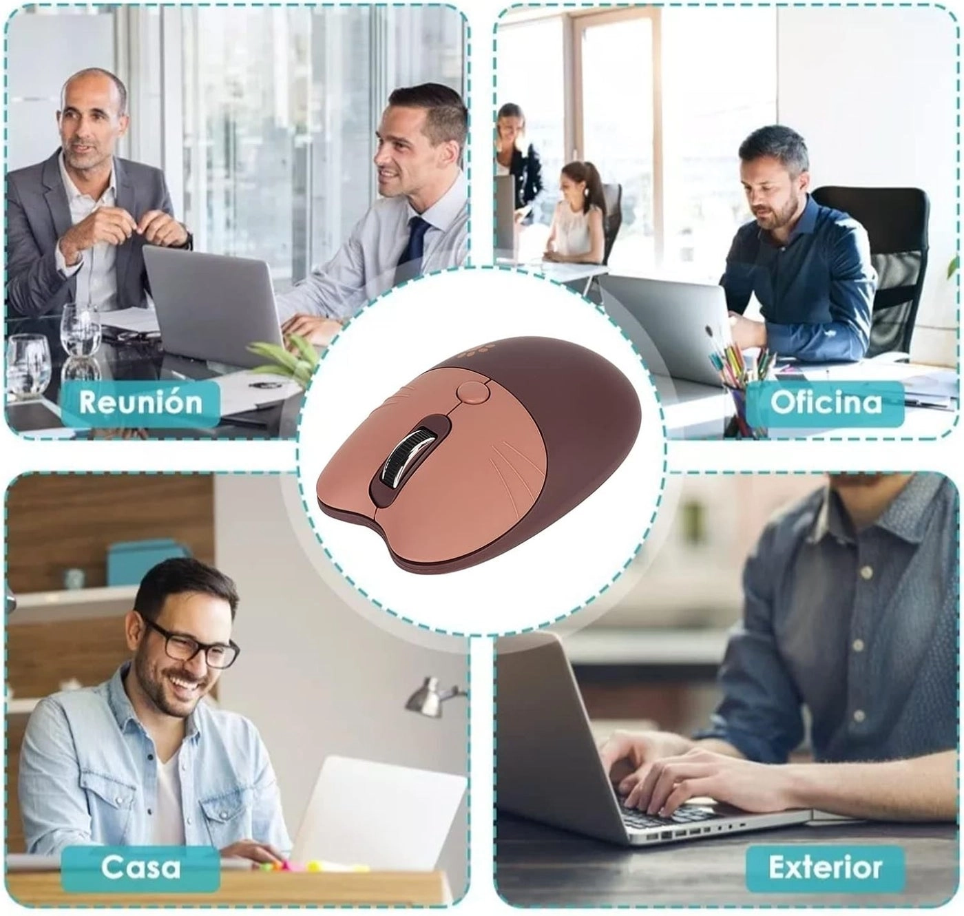 Cute Cat Wireless Mouse - USB