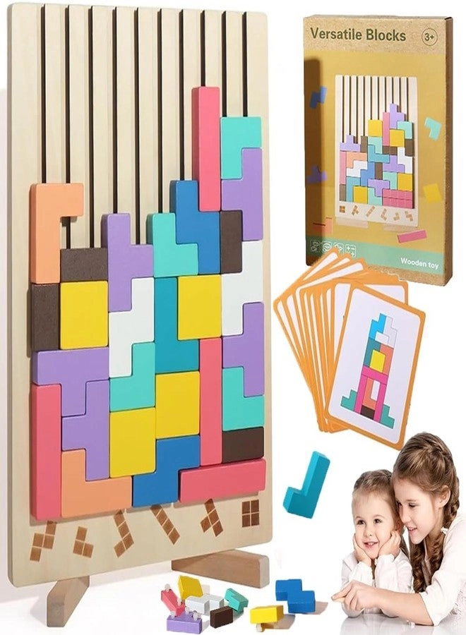 FHNUVB Wooden Stacking Puzzle - 3D Montessori