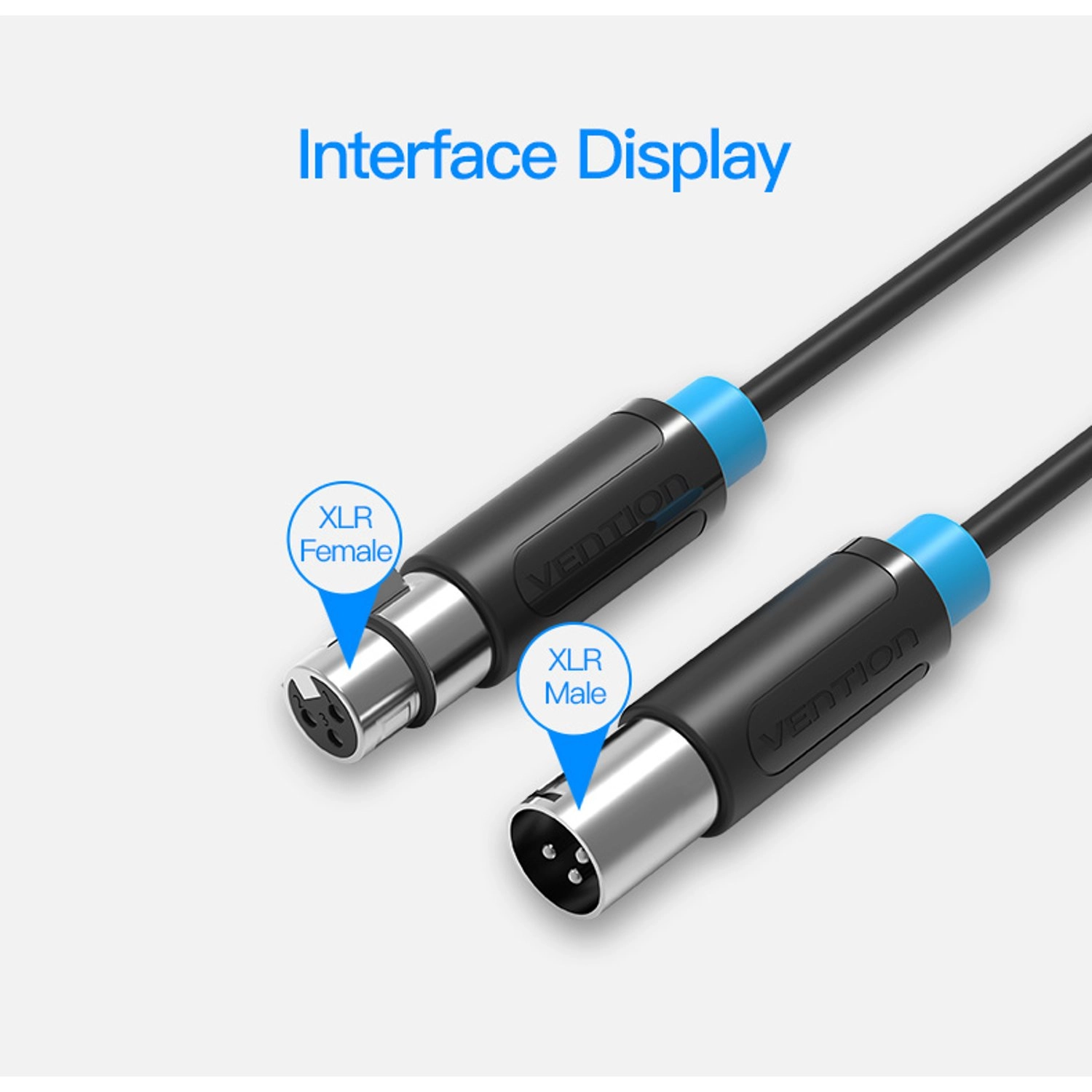 XLR Audio Extension Cable - 1 m