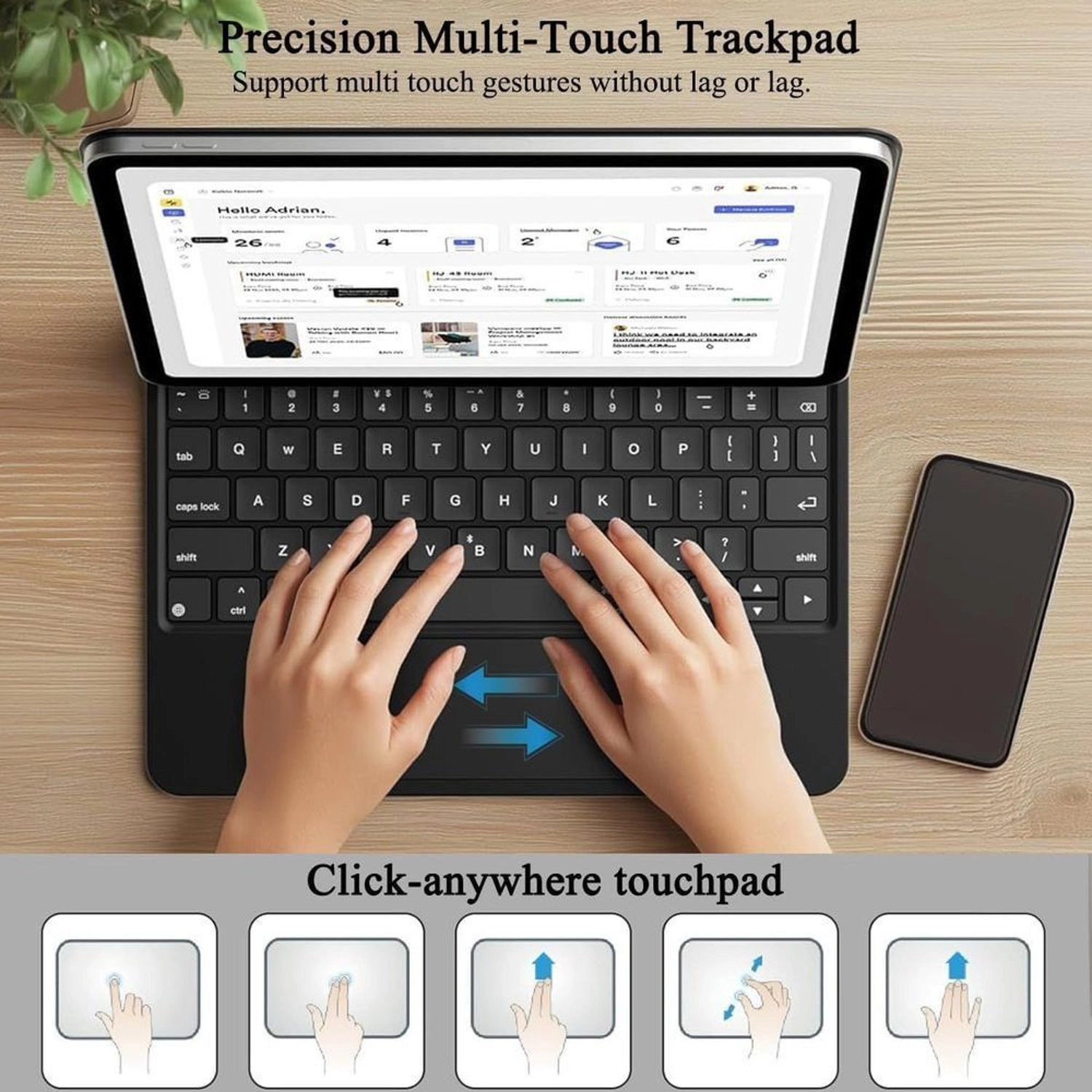 Keyboard Case with Trackpad for iPad Pro 13-inch (2024)