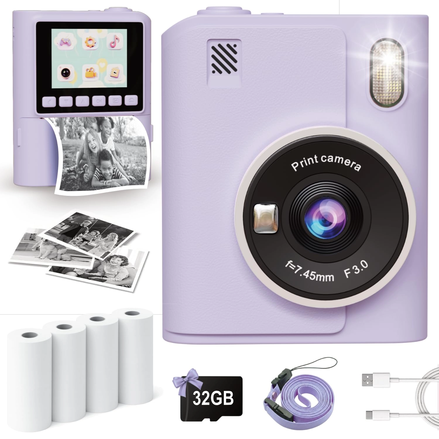 ANBURI Instant Print Camera