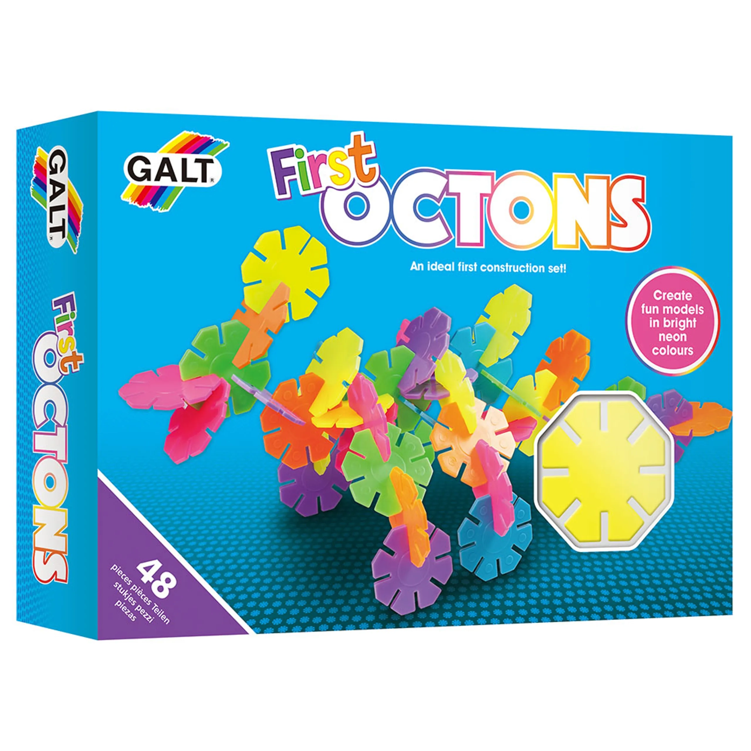 Galt Toys First Octons - Fluorescent 6 Assorted Colours