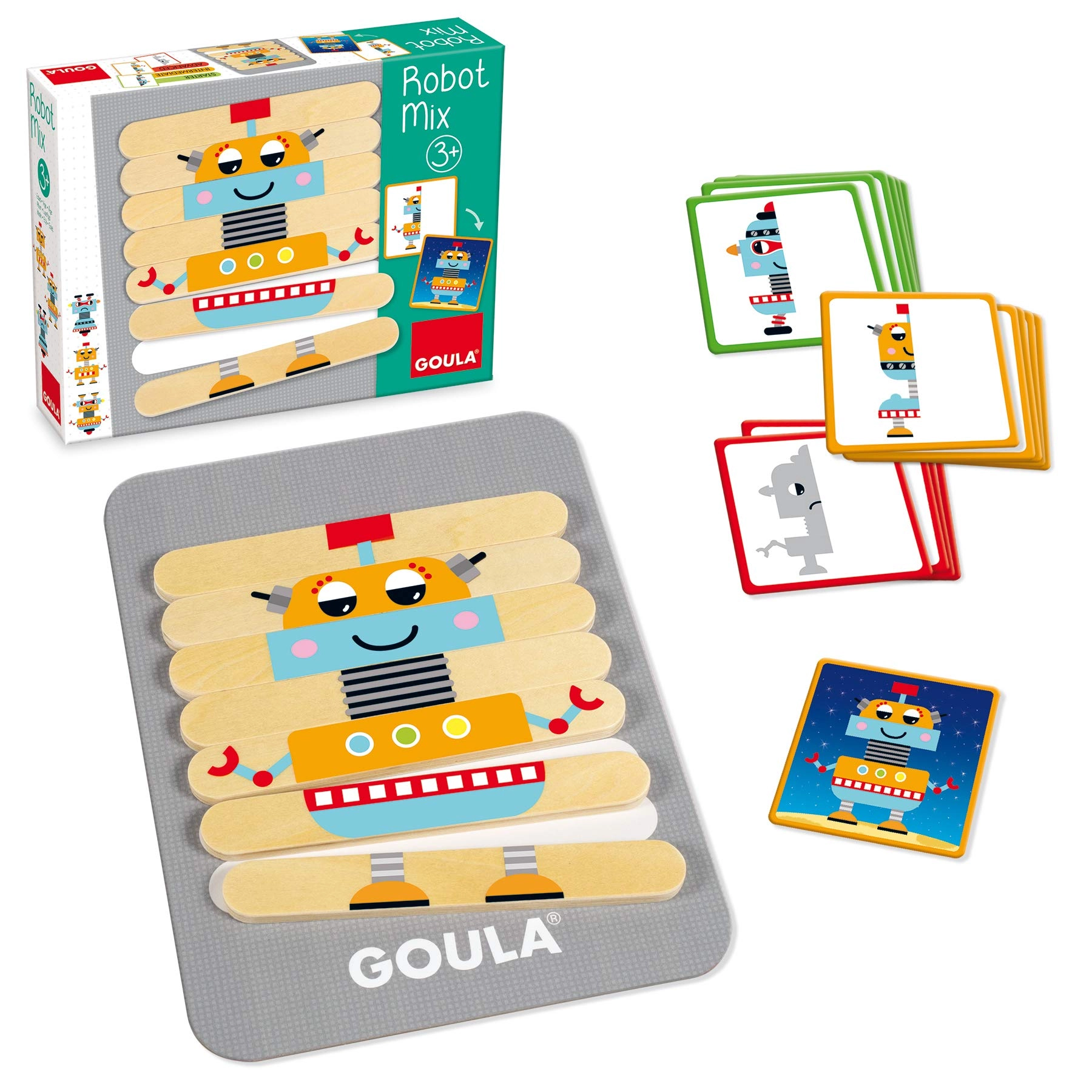 Goula Robot Mix - 3 - 5 Years 7 pieces