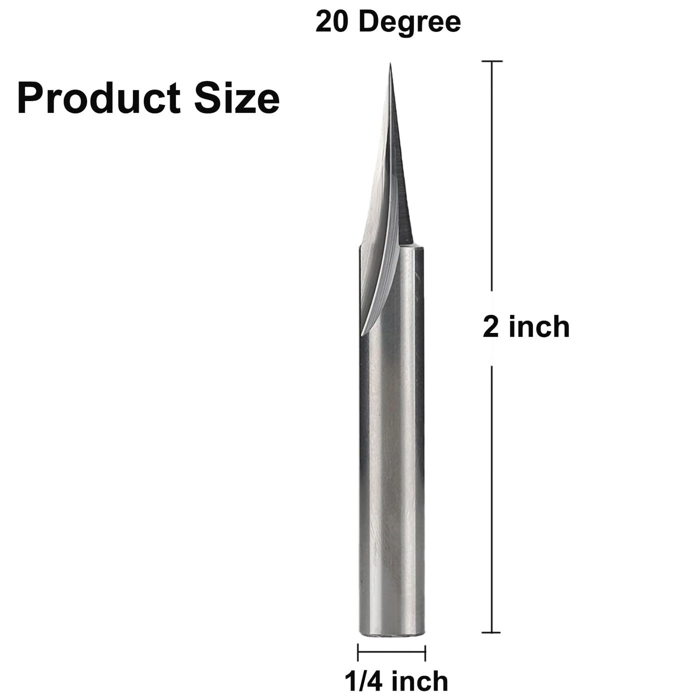 V-Point Router Bit - 1/4"