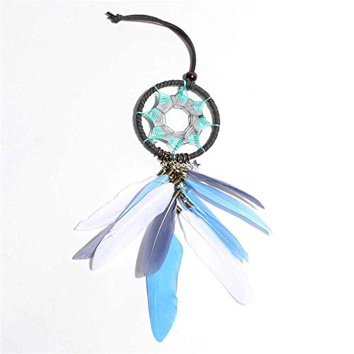 Dreamcatcher - Siderosphere, feathers, lines, wood beads.