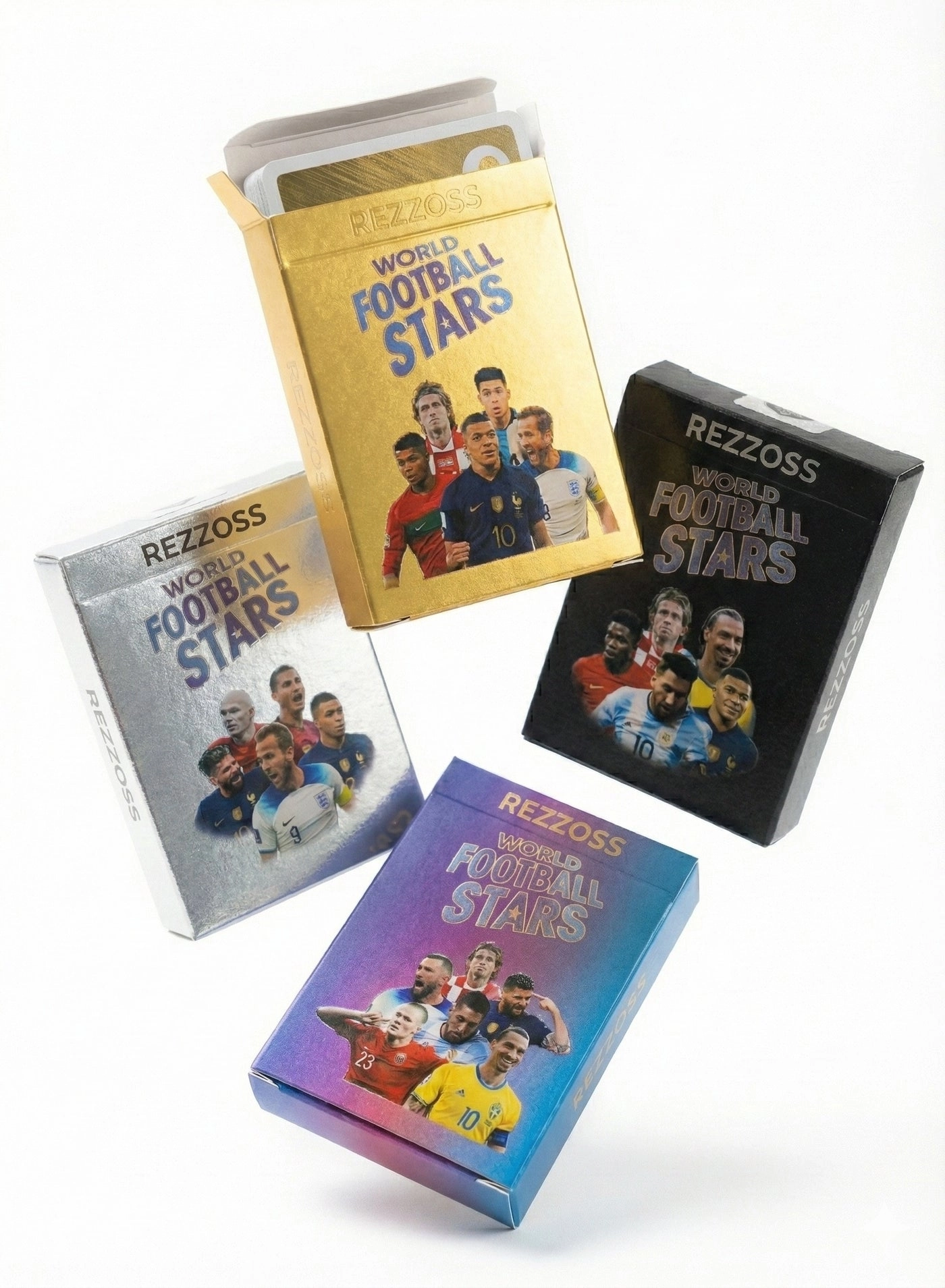 REZZOSS World Football Stars Trading Cards - 220 pcs Bundle