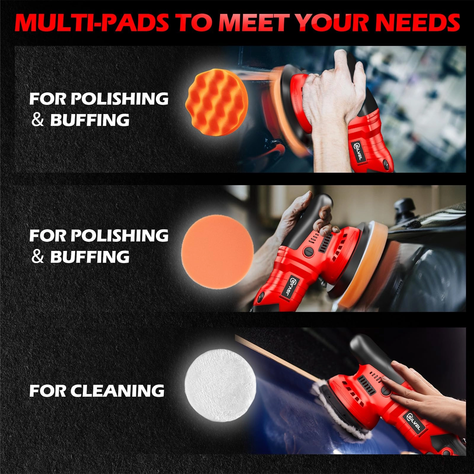 Cordless Car Buffer Polisher - 5 Inch