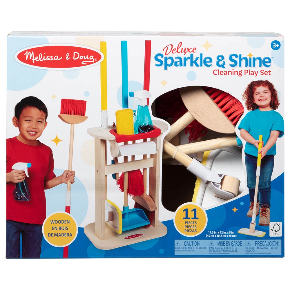 Deluxe Sparkle & Shine Cleaning Playset - 11 pcs (EM-MD30606)