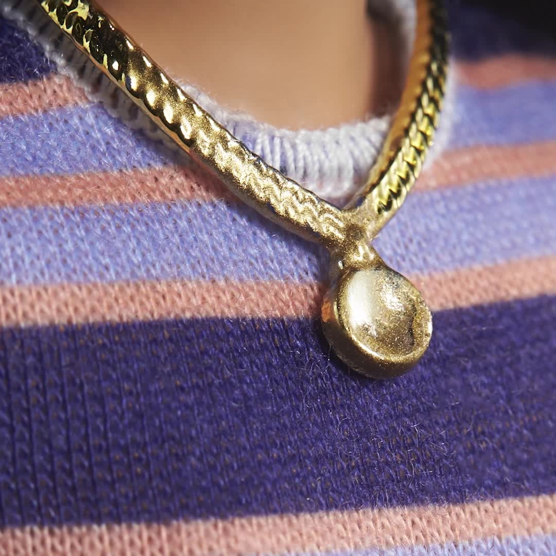 Barbie Fashionistas - Long Brunette Hair Striped Dress Ages 3+