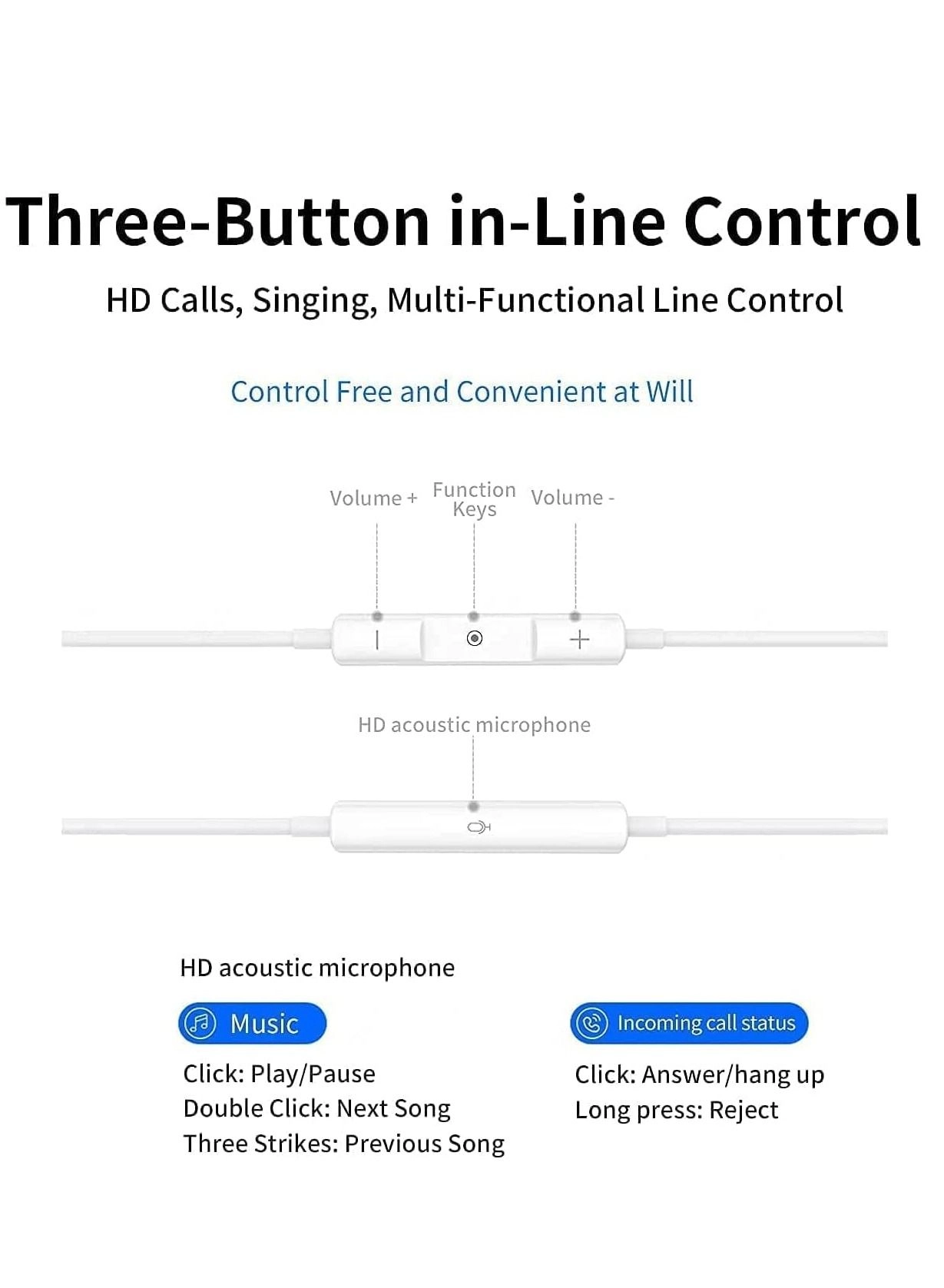 Lightning Headphone Wired Headset