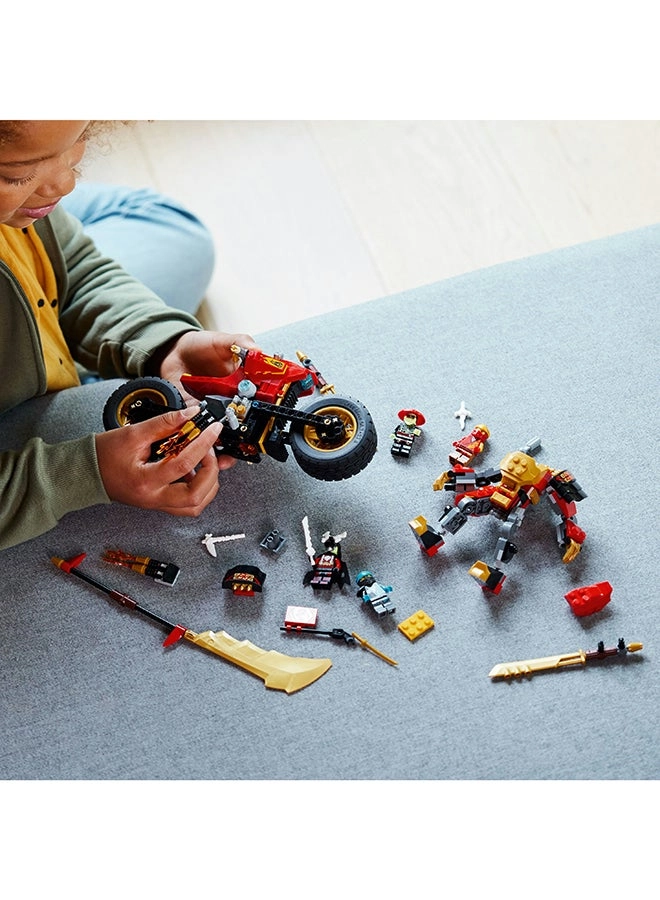 NINJAGO Kai’s Mech Rider EVO (71783) - Upgradable ninja motorbike Mech action figure