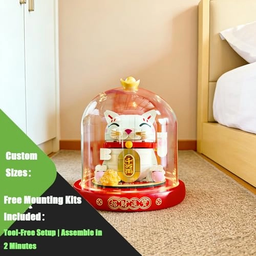 Display Case - 15 x 15 cm 3 mm ultra-clear acrylic glass