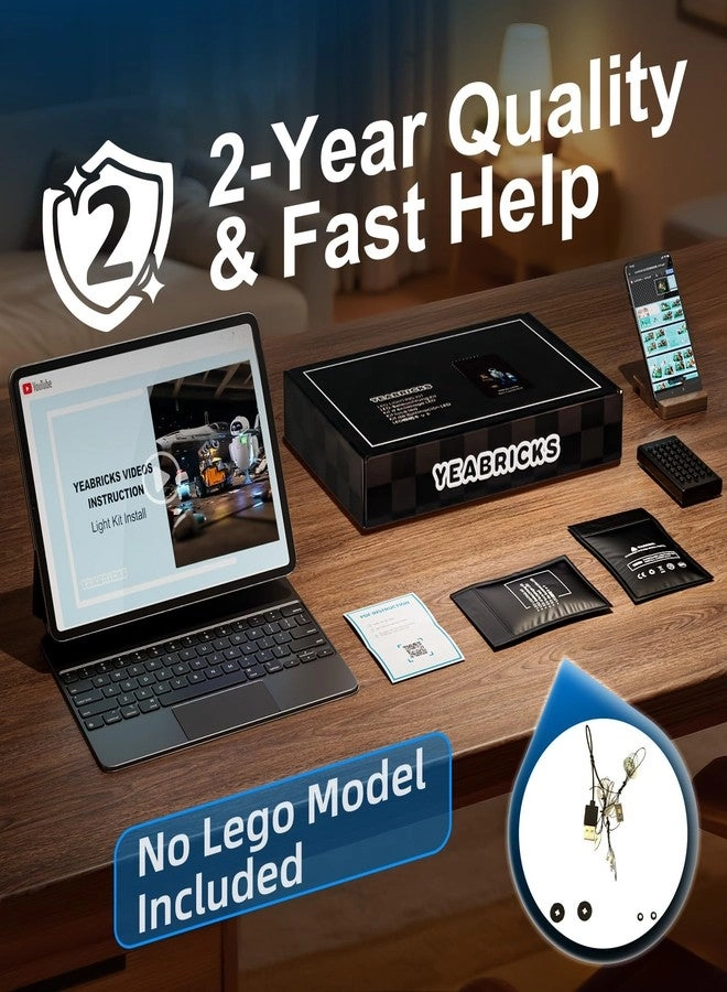 LED Light for LEGO 43279 Disney Wall-E and EVE Building Blocks Model