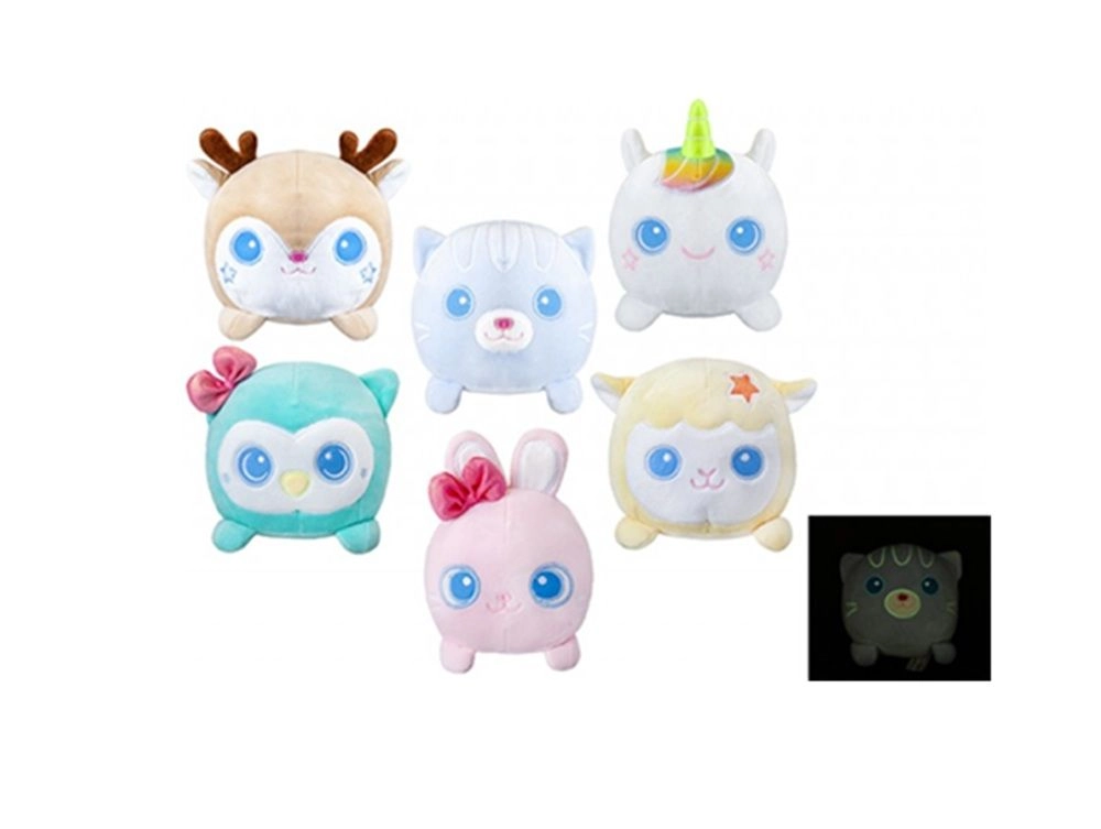 PMS Glow In The Dark Bedtime Buddies - 4 Inch Soft Plush