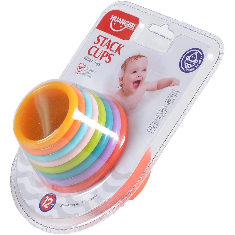 Stack Cups - Preschool Learning Activity Set 1 Year and Above