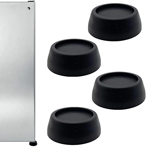 Washing Machine Foot Pad - 5 Pcs Anti-Vibration Black