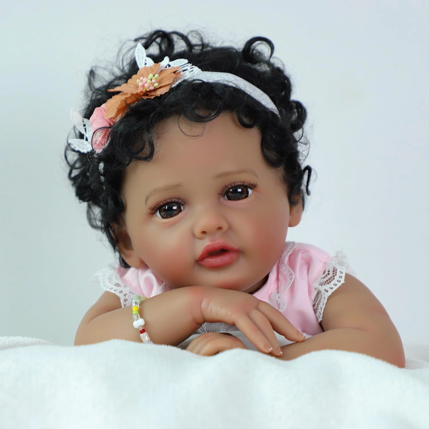 Reborn Baby Doll - 20-Inch Vinyl African American Ages 3+