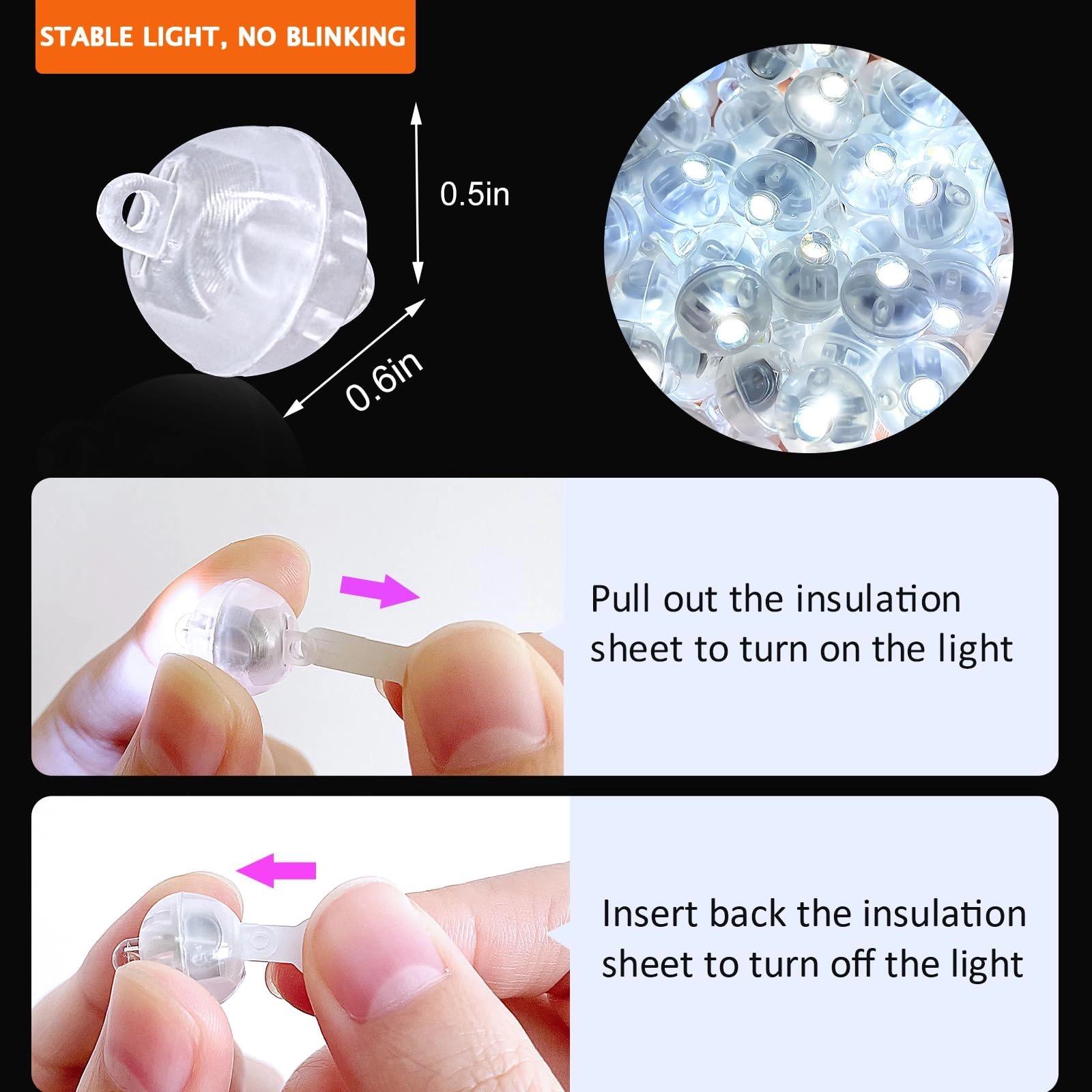 Mini Led Lights - 200Pcs Party
