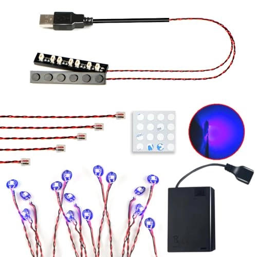 14 Mini LED 1 x 1 Building Block Lighting Set - Red light USB