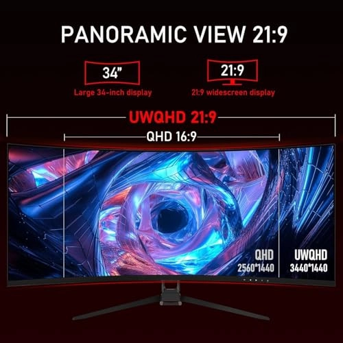 Z34HWQHD165HZ4K - 34 Inches 3440x1440