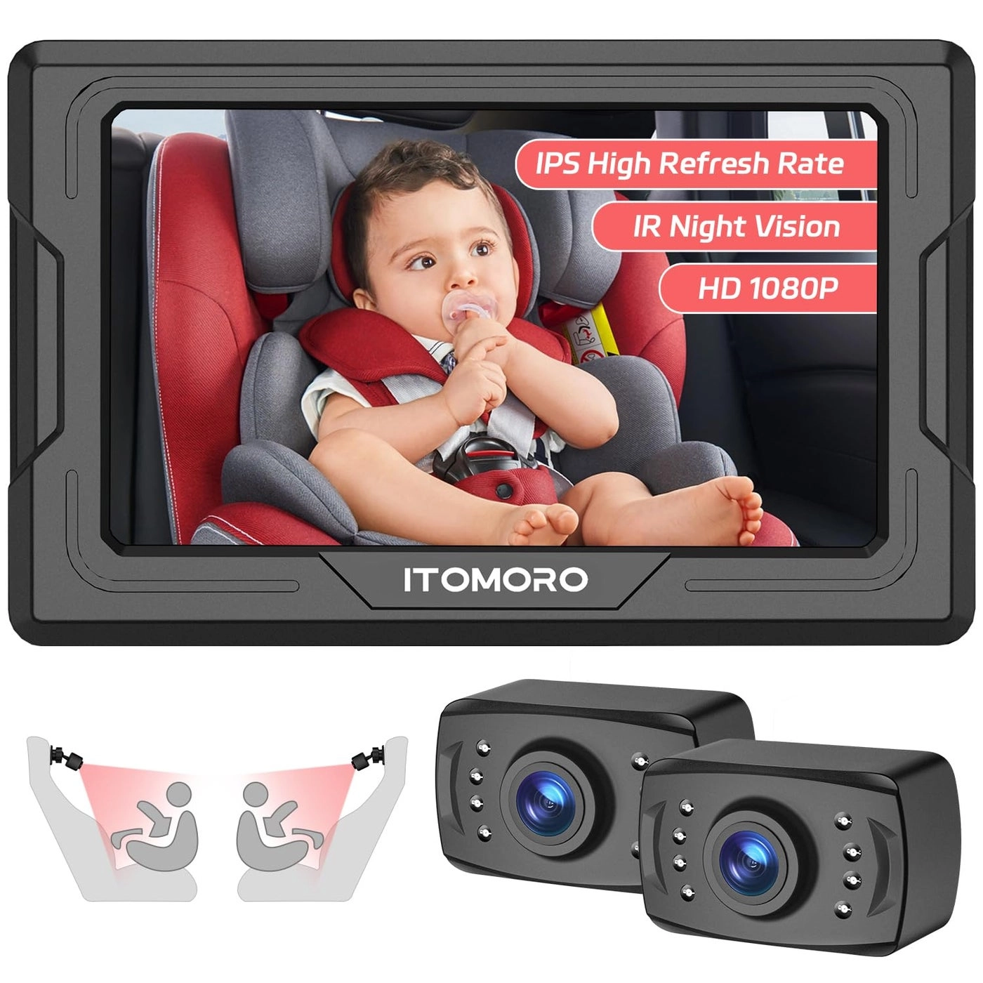 Itomoro Wireless Baby Car Camera - 43inch