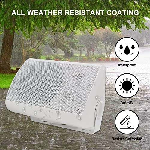 Passive Indoor Outdoor Speakers - 200W + Speakers Cables