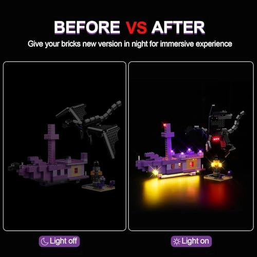 Light Kit for LEGO The Ender Dragon and End Ship 21264