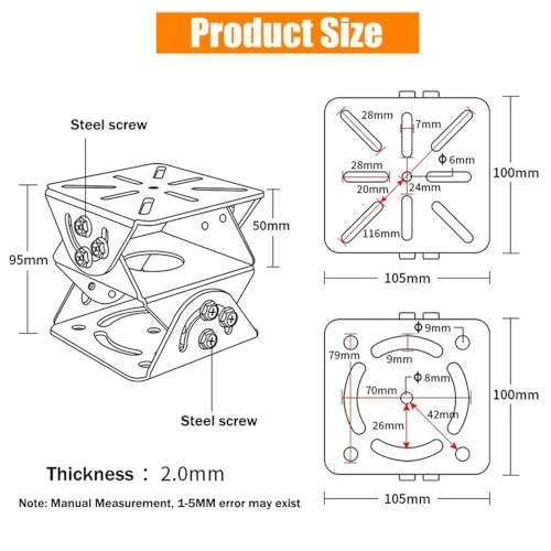 3-axis Joint Mount - Aluminum Alloy Universal Bracket