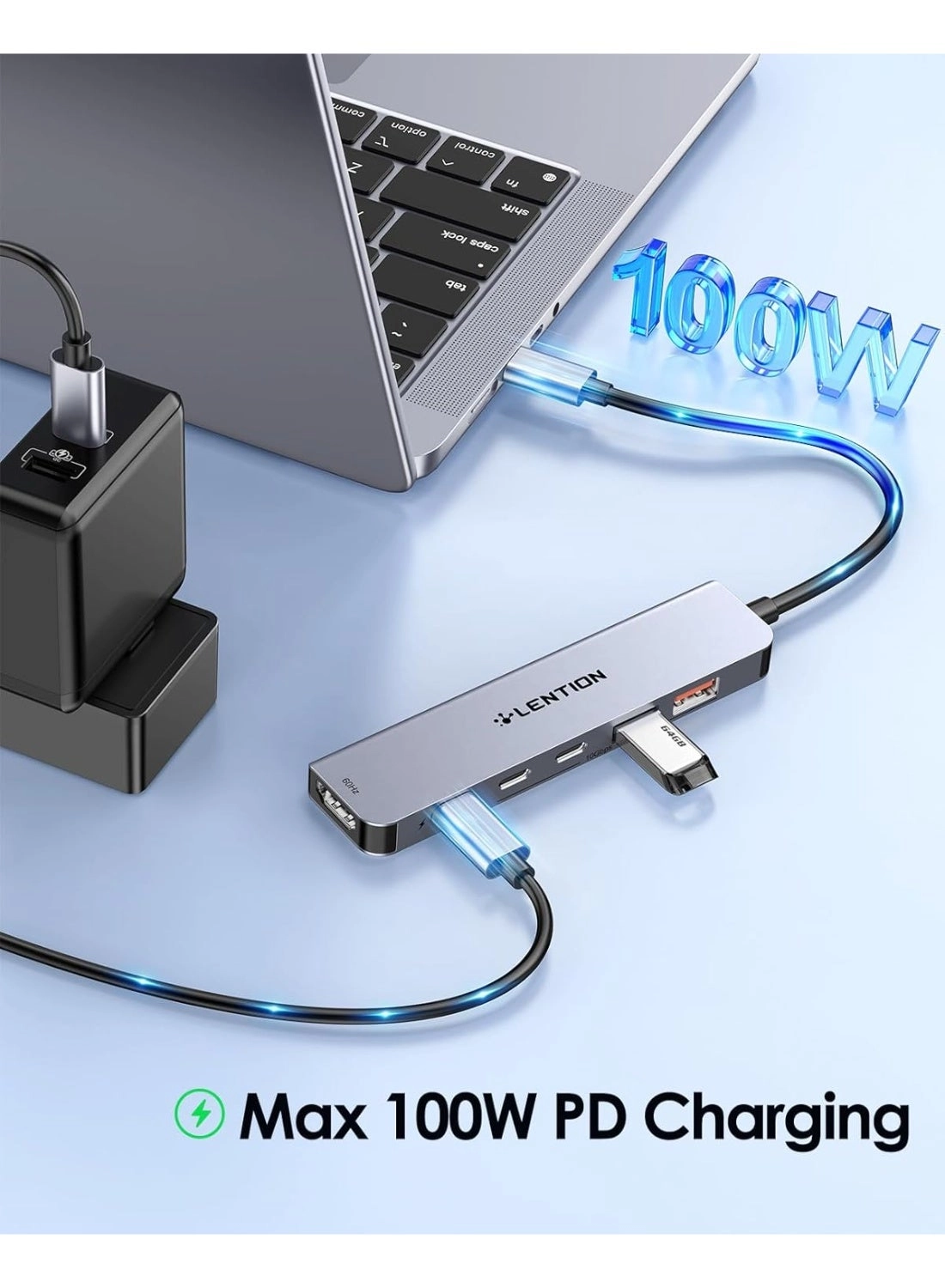 USB C Hub - Windows PC Mac iPhone 15