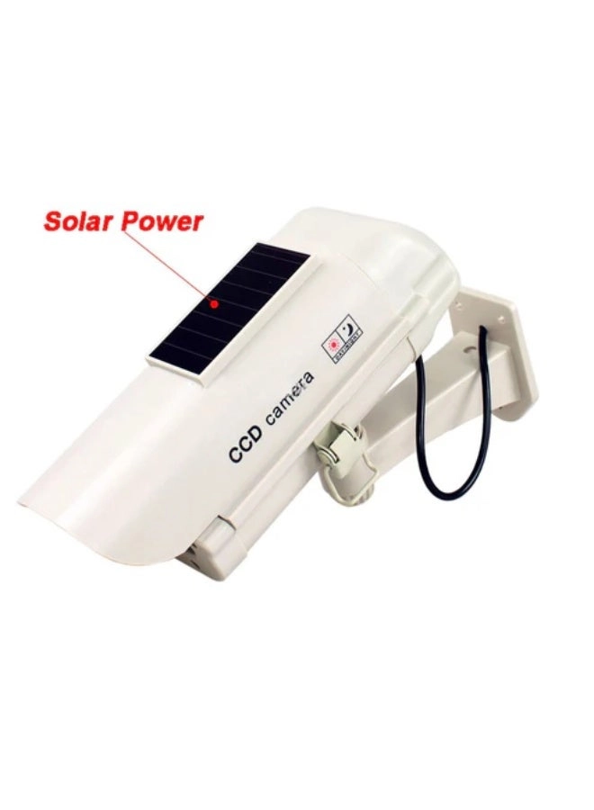 Dummy Solar Powered Camera - White Solar power