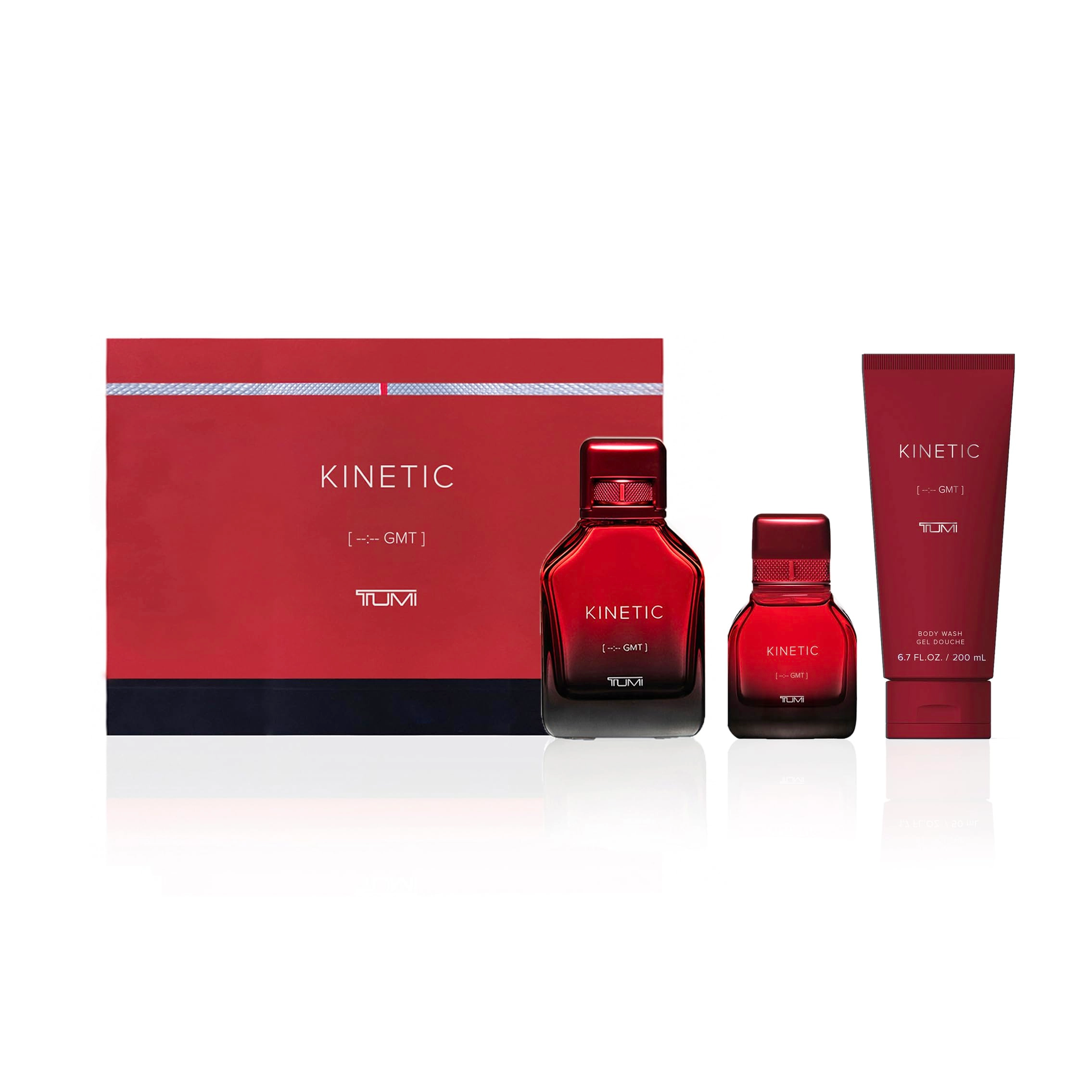 Tumi KINETIC - Eau de Parfum 3.4 oz 1.0 oz + Body Wash - 6.7 oz