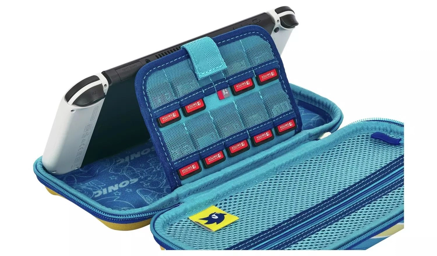 Sonic Carrying Case - Nintendo switch OLED compatible Size H16.3, W26, D4.8cm