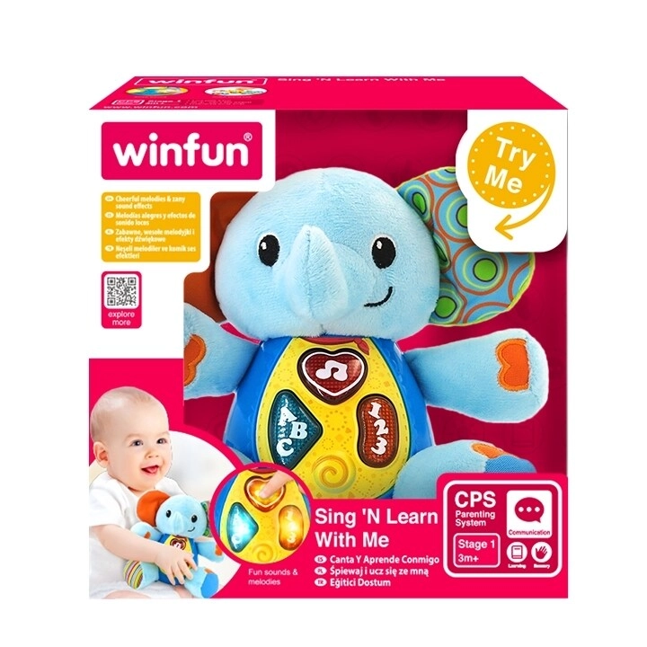 We Trade International Winfun Sing 'N Learn With Me Timber the Elephant Musical Toy