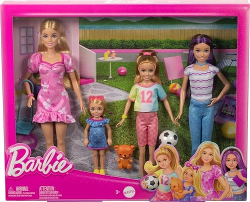 Barbie Family Doll Set - Skipper Stacie Chelsea Clothes & Accessories Ages 3+