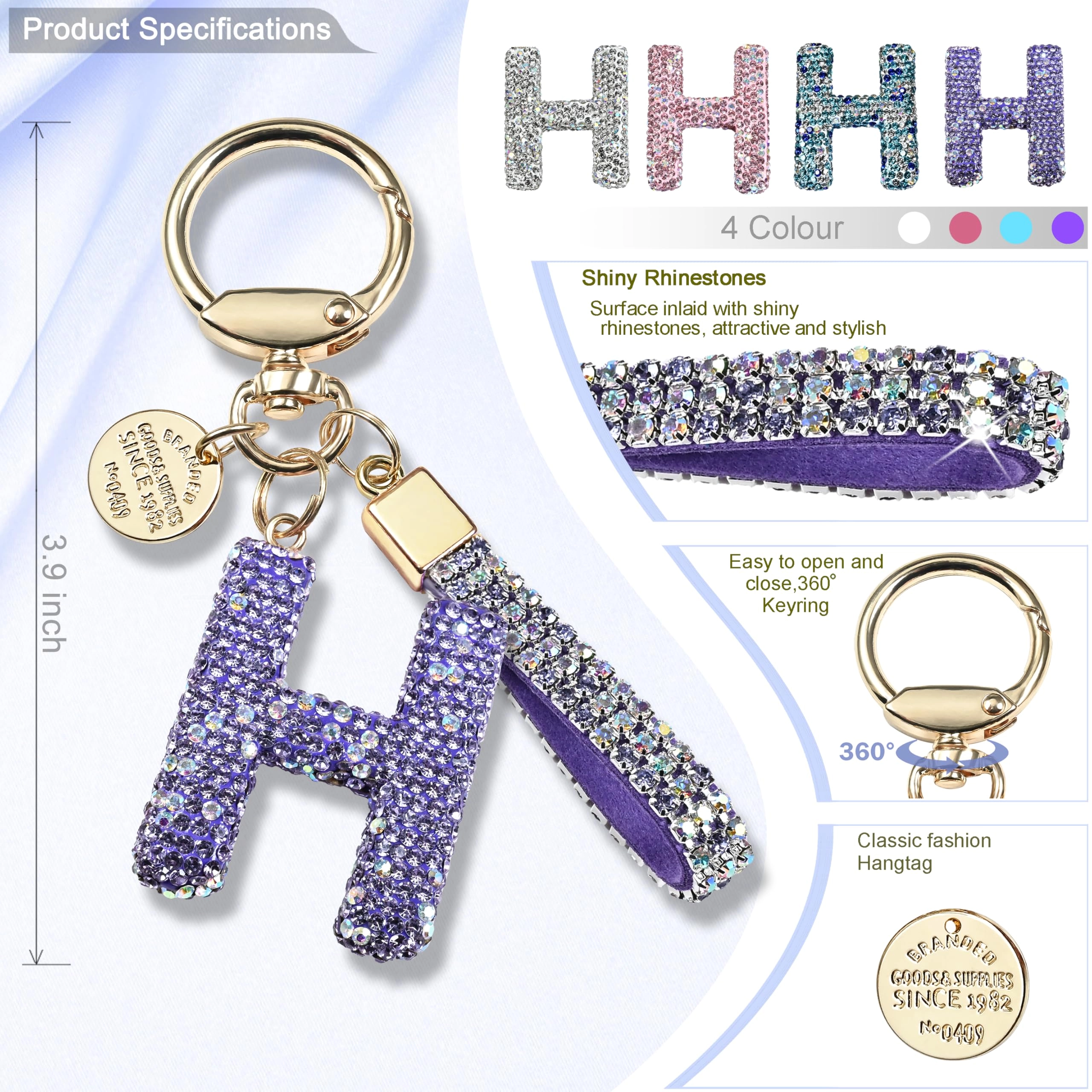 Initial Letter Keychain - Letter
