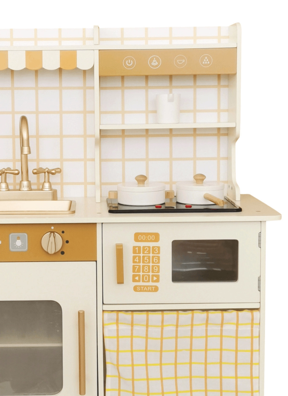 Kids Wooden Kitchen Cooking Set - 5pcs+ (5551007-W08810)