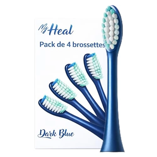Replacement Brush Heads - Pack of 4 Blue Sonic