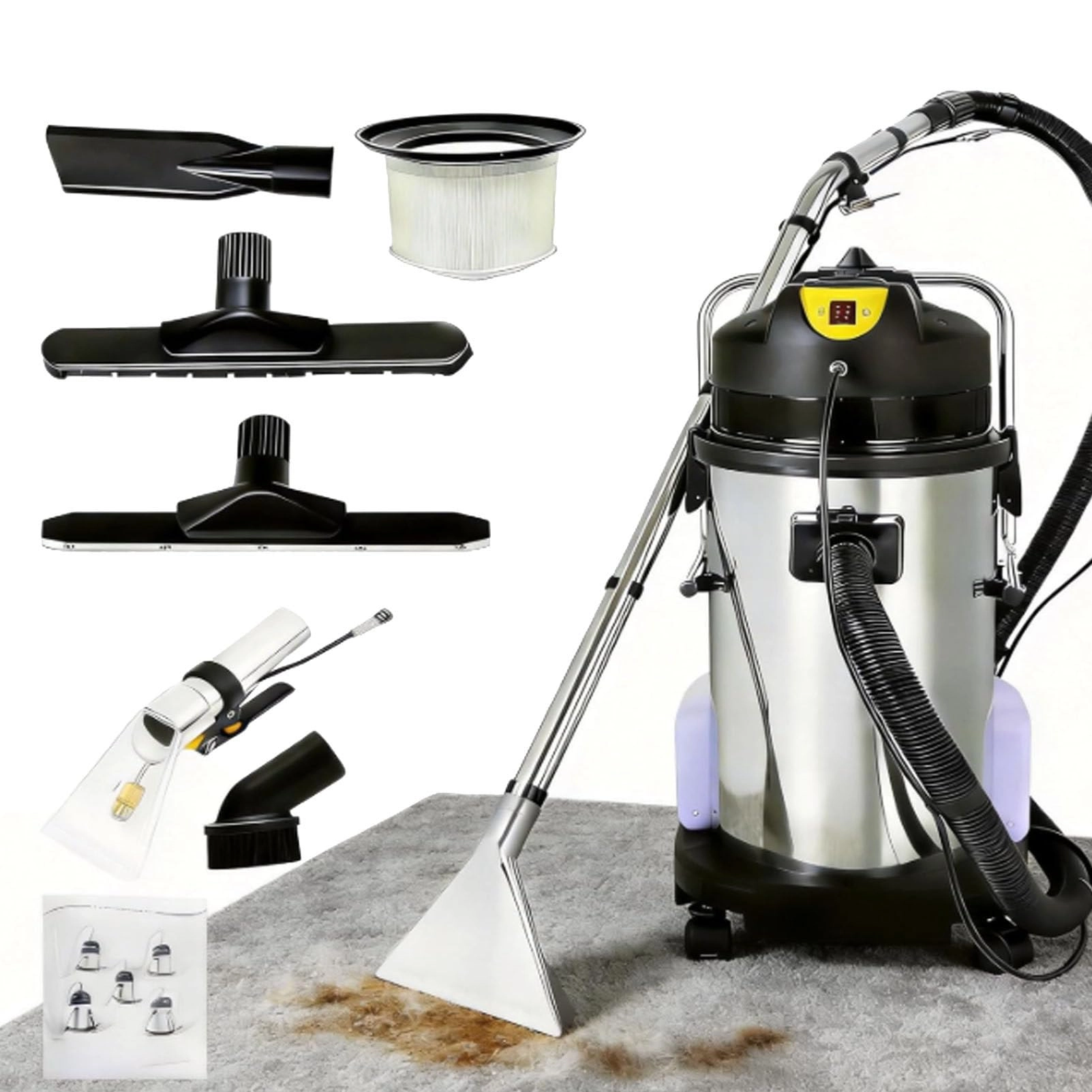 Commercial Carpet Cleaning Machine - Spraying + vacuuming 1034W