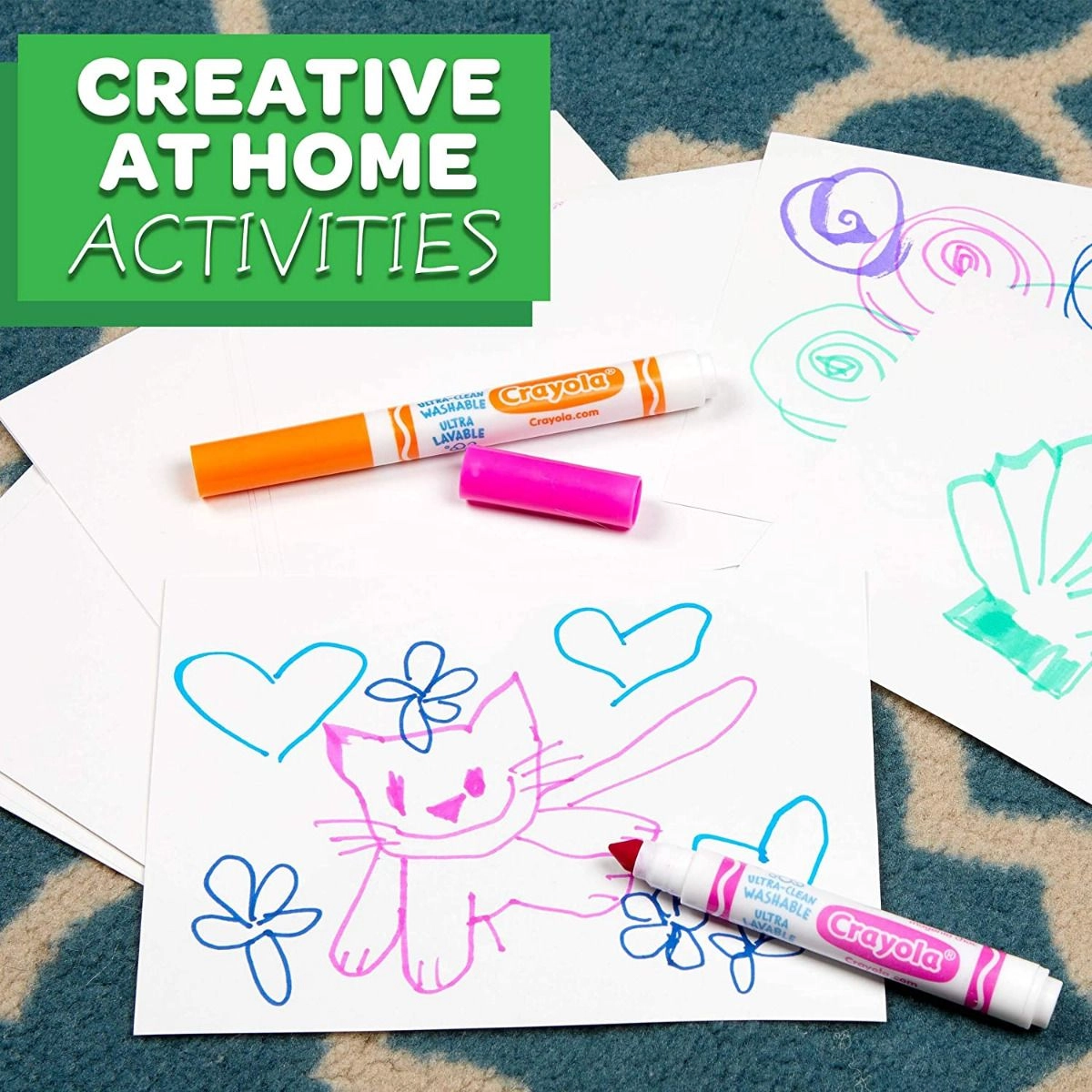 Ultra-Clean Washable Markers - 40 Ct Assorted Broad Line