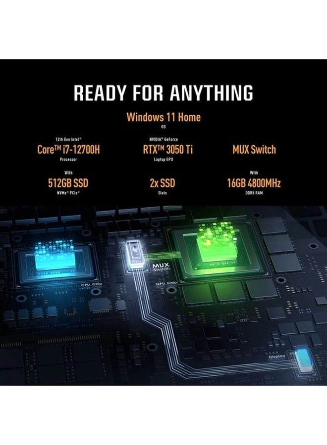 TUF Gaming F15 FX507ZE-HN031W - 15.6'' Core i7-1165G7 16GB DDR4 512GB SSD