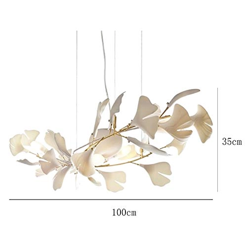 Ceramic Leaf Restaurant Chandelier